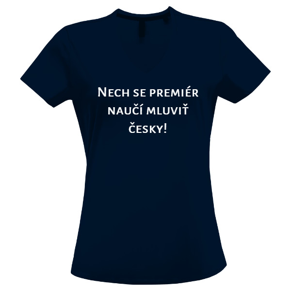Premiér a čeština (dámské tričko)