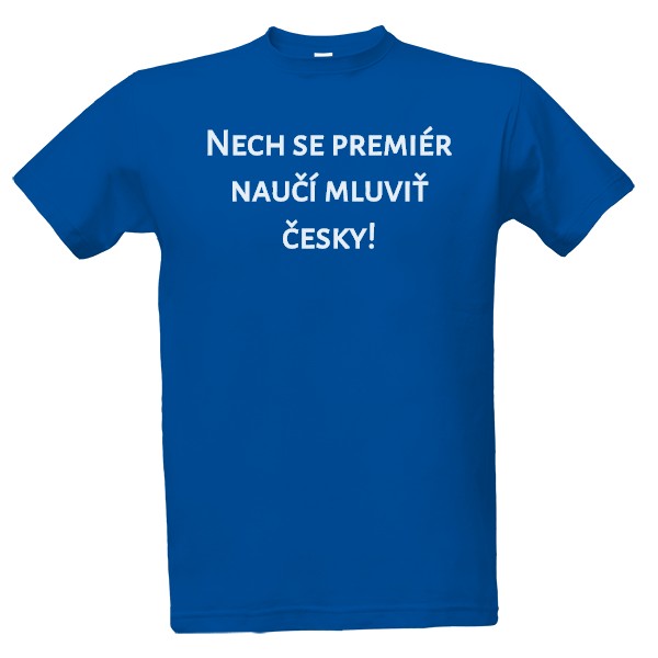 Premiér a čeština (pánské tričko)