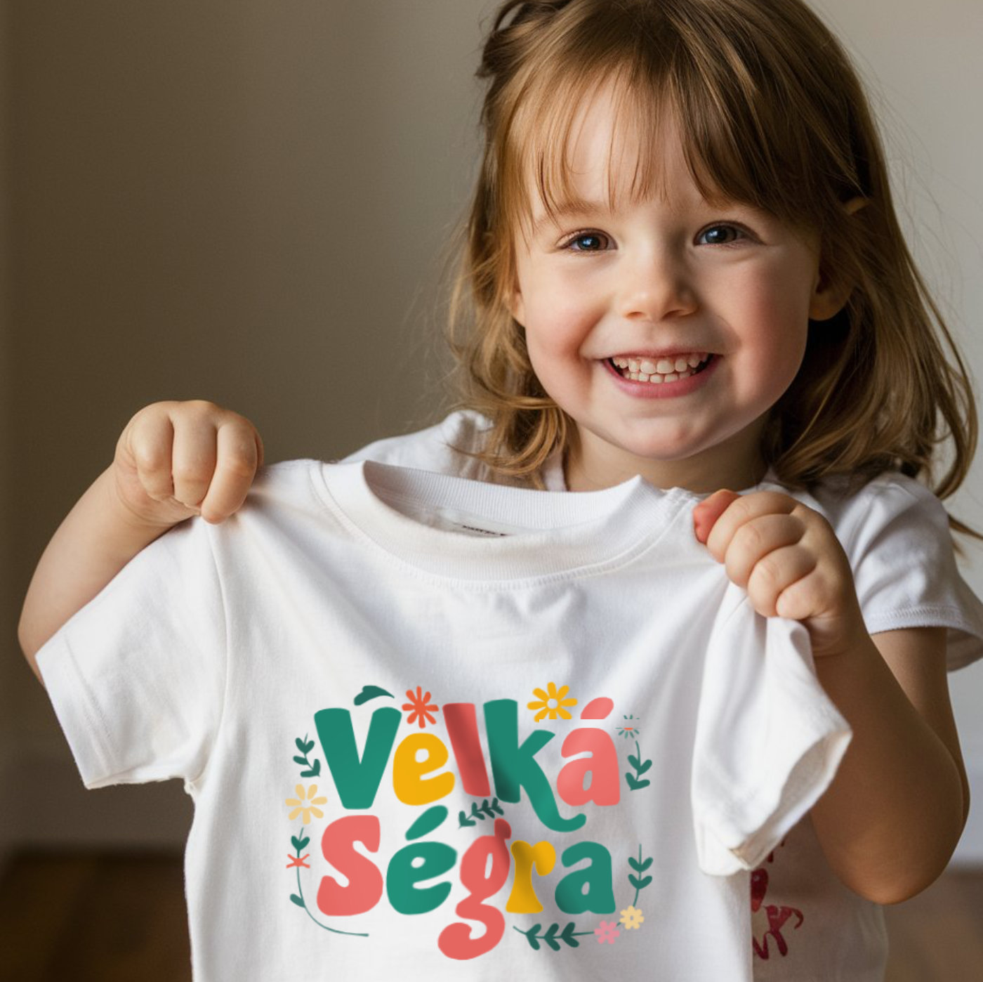 Tričko s potiskem Velká ségra květiny